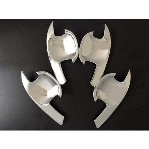 Suitable for ranger accessories ABS chrome door handle Inserts bowl trim for ford RANGER 2015 2016 2017 new pickup accessories