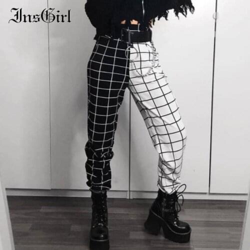 ALTGIRL Women's Plaid Trousers