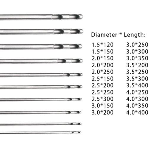 Autoclavable Fat Transfer Needle Double Hole Liposuction Cannula for Abdomen Liposuction Tools