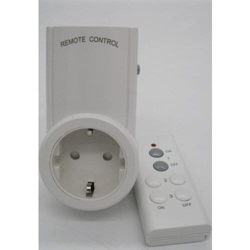 Wireless Remote Control Home House Power Outlet Light Switch Socket +1 Remote EU Connector Plug BH9938-1 DC 12V