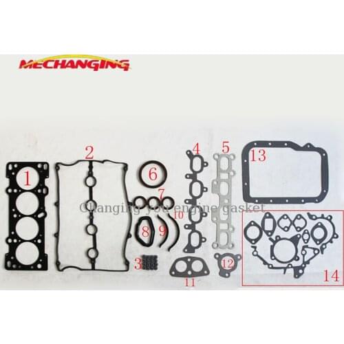 BP BP21 BP-ZE BP(DOHC) For MAZDA 323 C/F/S 1.8 16V Engine Rebuilding Kits Engine Gasket 8AE3-10-271 8CB3-10-271 50132900
