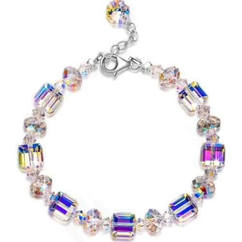 Bracelets Crystals Gifts for Women Lights Jewelry Sparkling Aurora Borealis Jewelry