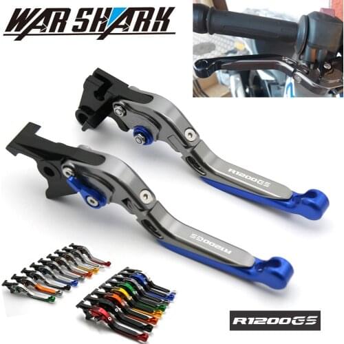 CNC Motorcycle Accessories Folding Extendable Adjustable Brake Clutch Lever FOR BMW R1200GS Adventure(LC) R1200 GS ADV 2014-2018
