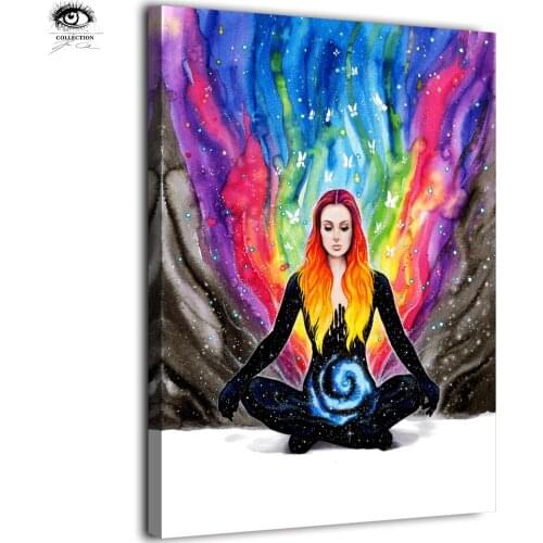 HD printed 1 panel canvas painting Abstract Meditation by Pixie Cold wall pictures for living room posters and prints artwork