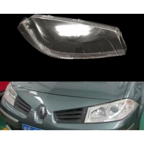 Headlight Lens For Renault Megane 2003 2004 2005 Headlamp Cover Car Replacement Auto Shell