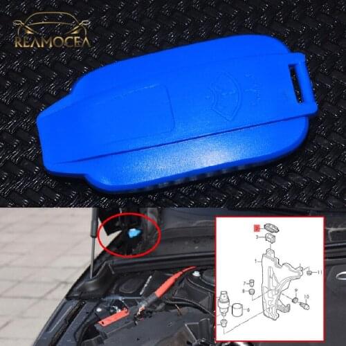 Reamocea Wiper Washer Fluid Storage Tank Cover Cap Lip 8W0955455B Reservoir Cap Fit For Audi A4 A4L A5 B9 RS5 RS4 S4