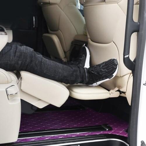 LEYI Beige Auto parts wholesale Eco-friendly leather car foot support for ALPHARD 2015 2020