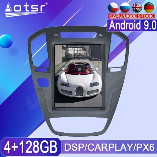 128GB For Buick Regal 2008-2013 Android Radio Tape Recorder Car Multimedia Player Stereo Head Unit PX6 Tesla GPS Navi Auto Audio