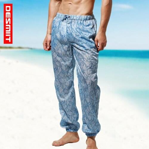 Men Beach Pants Uv Protect Rash Guard Surf Sails Trousers Sexy Ultrathin Transparent Fast Dry Beach Holiday Water Sport Pant