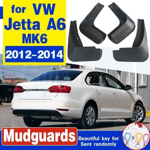 Set Molded Mud Flaps For Volkswagen VW Jetta Sedan 2012 2013 2014 Mudflaps Splash Guards Front Rear Mud Flap Mudguards Fender