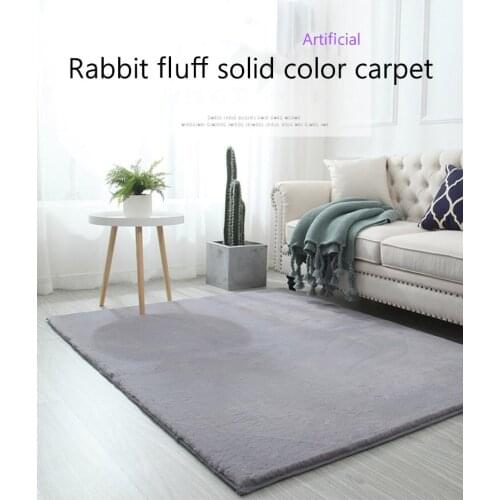 New imitation rabbit fur super soft carpet home bedroom bedside bay window thickening living room plush mat