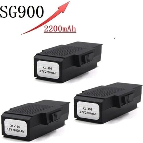 Upgrade 2200mAh 3.7V Lipo Battery For SG900 F196 X196 X192 RC Helicopter Quadcopter Spare Parts SG-900 3.7v Drone Battery 3pcs