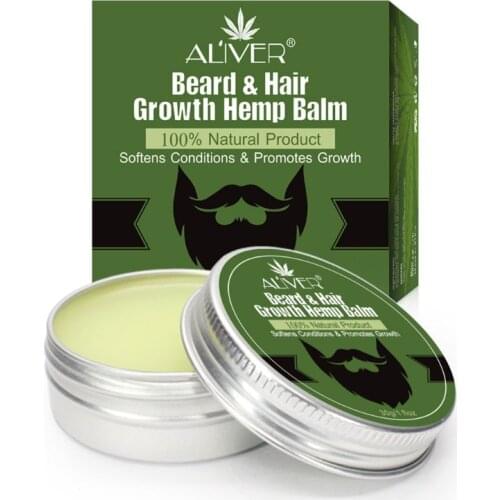 30g Men Organic Beard Hair Growth Plant Oil Balm Moustache Repair Wax Styling Moisturizing Smoothing Nutrition Conditioner