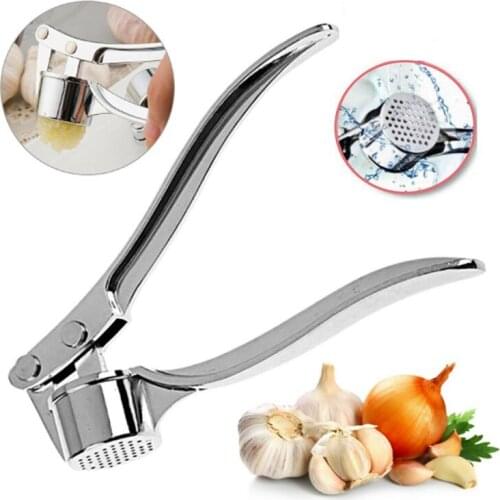 Kitchen Stainless Steel Garlic Press Crusher Home Cooking Vegetables Ginger Squeezer Masher Handheld Ginger Garlic Mincer Tools