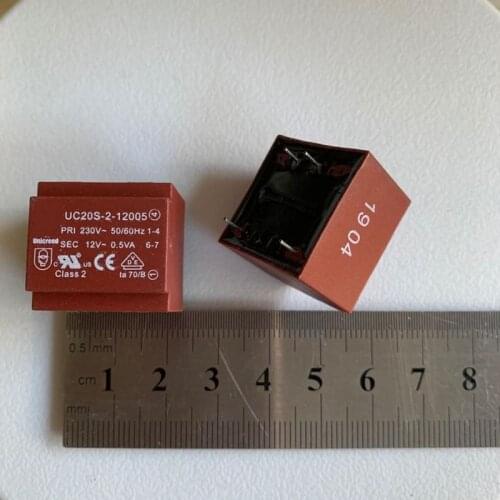 Power relays UC20S-2-12005 Transformer 230V to 12V 0.5VA Cogeneration Voltage Converter UC20S-2-12005
