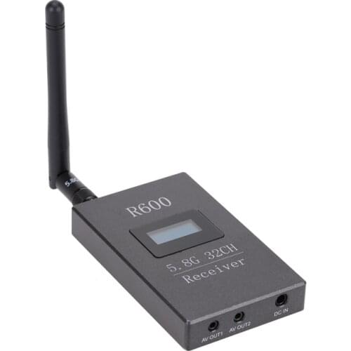 R600 5.8G 600mW 32CH AV Video High Sensitivity Image Transmission Receiver with OLED Display for FPV Aerial Quad Photography