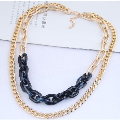 YADA Euramerican Fashion Punk Thick Chain Presents&Necklace For women Jewelry Necklaces Statement Bijoux Femme Necklace SE210001