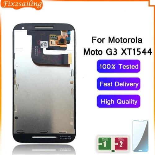100% Tested LCD Display Screen Touch digitizer Assembly Replacement For Motorola MOTO G3 G 3rd Gen XT1544 XT1550 XT1540 XT1541