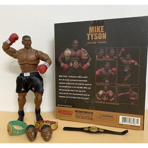 3 Head Face Storm Toys Boxing Tyson Boxing Boxer Champion Mike Tyson Action Figure Collectible Model Toys