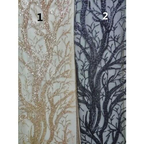 5yards luxury glued glitter mesh tulle lace fabric L-317 for sawing