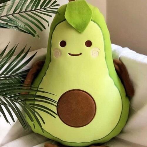 Avocado Plush customization Avocado Pillow Plush Toys Dolls Stuffed Animal Cushion Sofa Car Decorative Creative Birthday Gift