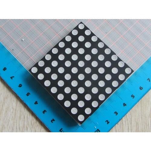 Free Shipping 10pcs new dot matrix 8*8 dot matrix 5MM red highlight 60*60MM (20 feet)
