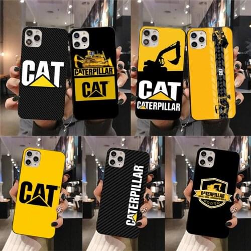 Caterpillar logo Phone Case for iphone 12 pro max mini 11 pro XS MAX 8 7 6 6S Plus X 5S SE 2020 XR case