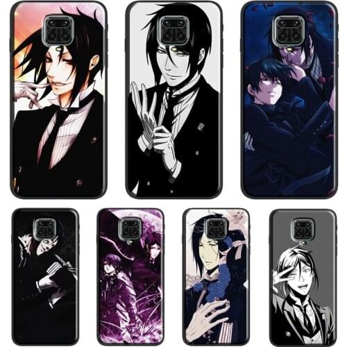 Black Butler Case For Xiaomi Redmi Note 10 Pro 7 8 9S 8T Note 9 Pro Back Cover For Redmi 9A 9C 9T 7A 8A