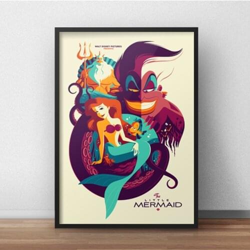 Disney Princess Canvas Poster The Little Mermaid Movie Print Poster Ariel Print Ariel Print Ariel Poster Kids Decor Kids Gift