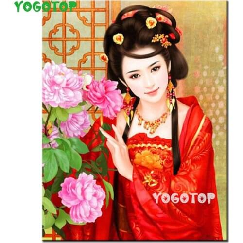 DIY Diamond Painting fantasy Oriental Classical Woman puzzle full drill 5D diamond Embroidery Art Home Wall Decor YY5309