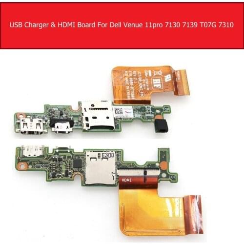 Micro USB Charger & HDMI Port IO Board For DELL Venue 11 Pro 5130 7130 7139 T0G7001 R26KY 0R26KY Memory Card Board Replacement