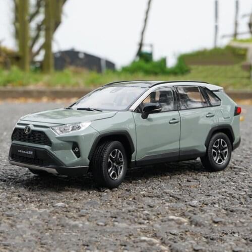 1/18 Scale Toyota RAV4 Rongfang 2019 Model Simulation Alloy Car Model Off-road Vehicle Collectible Decoration Gift Hot Toys