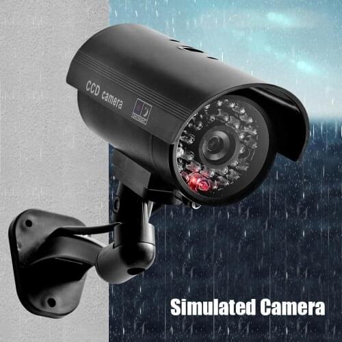 Simulation Dummy Camera Security CCTV Outdoor Waterproof Surveillance Camera With LED Flashing Red LED Dummy Video Fake Camera