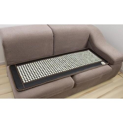 Jade sofa cushion sofa cushion ms tomalin germanium stone heating electrothermal heating cushion black leather sofa cushion care