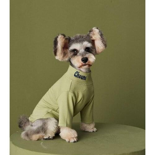 2020 New Style Dog Tshirt for Small Medium Dogs Fashion Winter Dog Clothes Chihuahua Shirts Popular Pets Turtleneck Costume