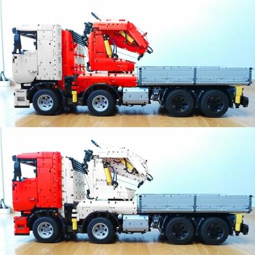 NEW RC Power Function Bat Truck off-road Rescue Crane MOC 8800 Building Blocks Toy Kit Educational Kids Birthday Gifts