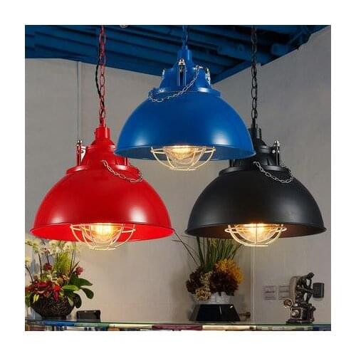 Loft Style Iron Glass Droplight Edison Industrial Vintage Pendant Light Fixtures For Dining Room Hanging Lamp Indoor Lighting