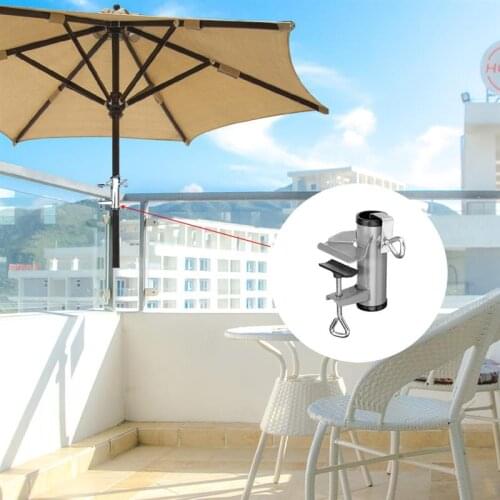 Portable bracket bracket umbrella stand fixed clip garden courtyard balcony beach parasol holder is not easy to rust garden
