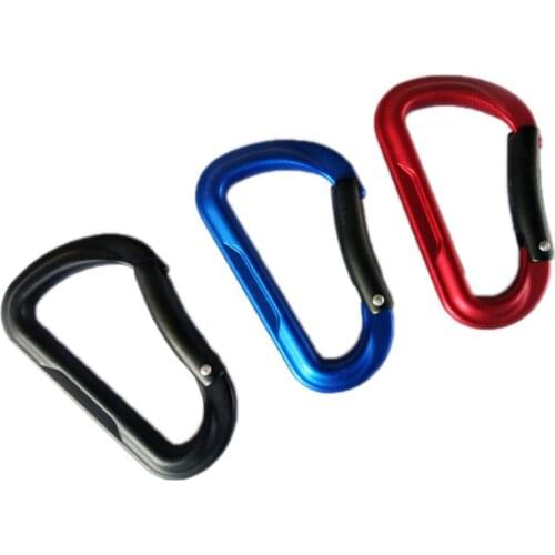 Professional Carabiner D Shape Key Ring Hooks High Strength Aluminum Alloy Carabiner Outdoor Camping Climbing Buckle Safety Lock