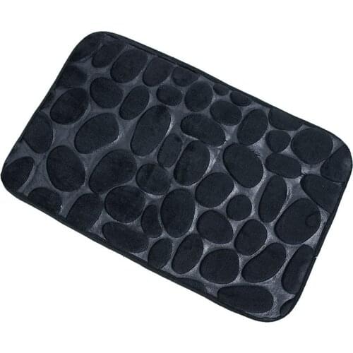 Simple Flannel Memory Carpet Floor Mats Bedroom Door Mat Bathroom Kitchen Modern Soft Absorbent Non-slip Door Mat CB4524/o