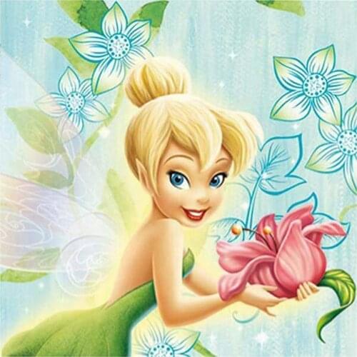 Flower Fairy Tinker Bell,Full Square/Round Disney Diamond Painting Diamond Embroidery Cross Stitch Home Decoration Paintings