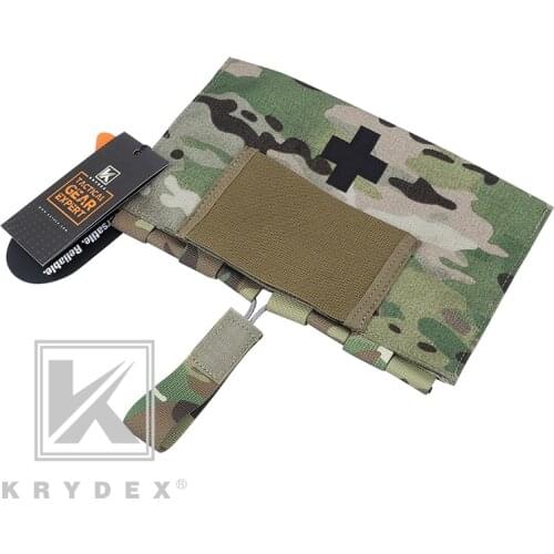 KRYDEX Seal Medical kit Pouch Tactical LBT9022 Quick Release Modular MOLLE Belt Outdoor Emergency Blow Out Storage Bag 5.5"*9"