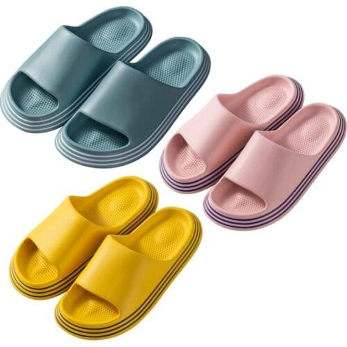 Thick Platform Slippers Women Indoor Bathroom Slipper Soft EVA Anti-slip Lovers Home Floor Slides Ladies Summer Family Shoes