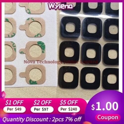 Wyieno 10Pcs/Lot G960 Real Camera Glass Lens For Samsung S9 G960f Back Rear Camera Glass With Glue Parts Tracking