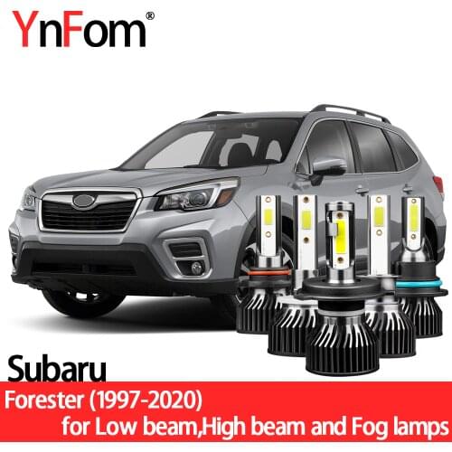 YNFOM LED headlights kit for Subaru Forester SF SG SH SJ 1997-2018 low/high light,fog lamp,car accessories,car headlight bulbs
