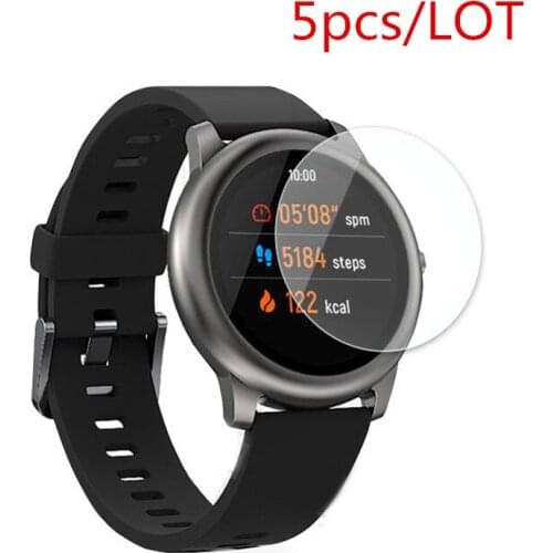 5 Pack for XiaoMi Haylou Solar Tempered Glass Screen Protector 9H Smartwatch Protective Glass Smart Watch
