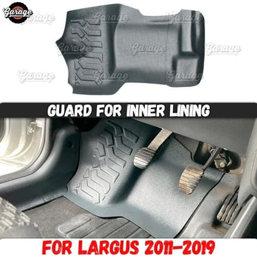 Protective cover case for Lada Largus 2011-2019 Russian version on inner carpet under pedals accessories car protection