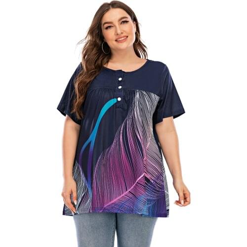 Oversized Plus Size T Shirt Women Short Sleeve Tops Summer T-Shirts Casual Graphic Shirts Large Size Elegant Loose Pullover Tops