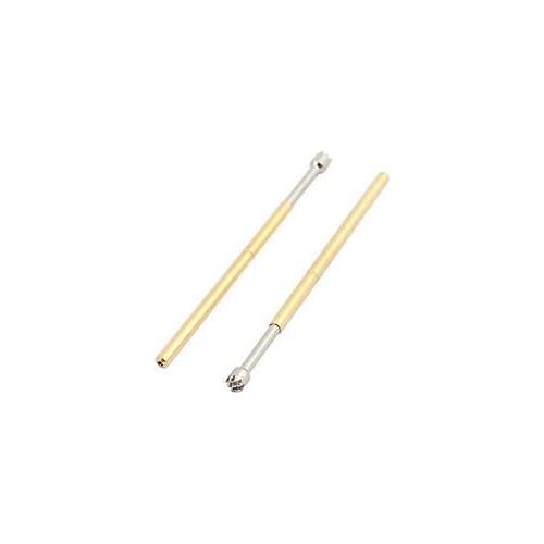 10pcs P100-H3 1.36mm Dia 27.8mm Length Metal Spring Pressure Test Probe Needle Head Dia 1.8MM