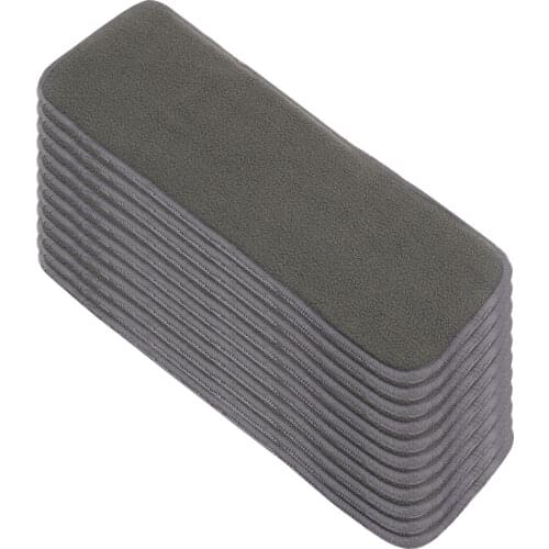 12pcs)Charcoal Bamboo Diaper Insert, Diaper Pad For All HappyFlute Onesize Diaper Cover, Pocket Diaper,35cm x13cm